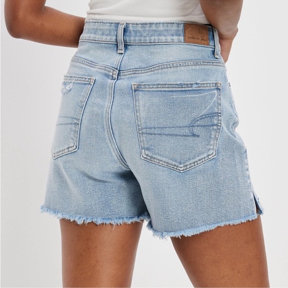 American Eagle Highest Rise Baggy Short Distressed Style Size 00 - Picture 2 of 15